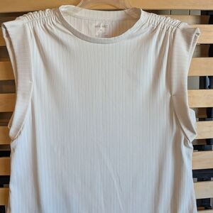 Nine West White Sleeveless Blouse